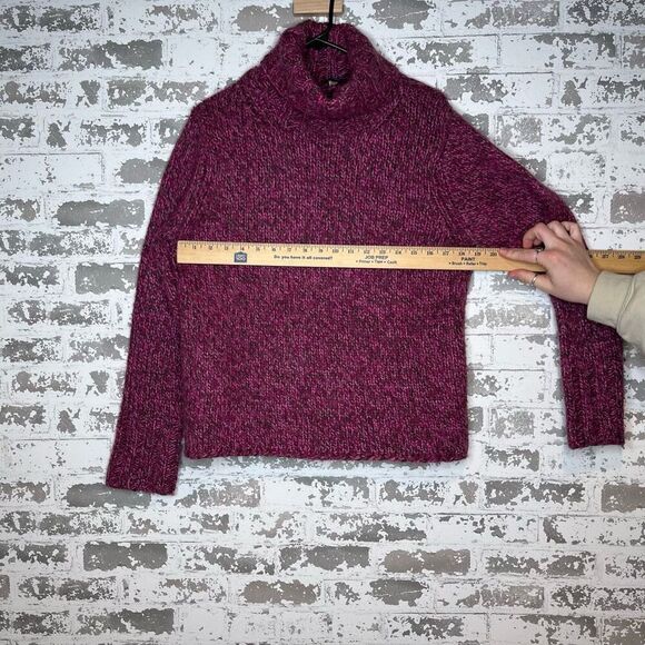 Gap | woke purple turtle neck wool blend vintage sweater - Picture 4 of 8